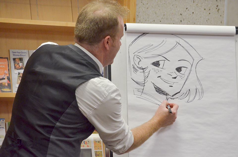 Scott Chantler drawing